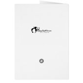 Gold Snowflake Ornament Christmas Greeting Card (Back)