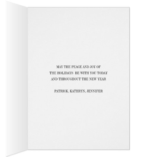 Gold Snowflake Ornament Christmas Greeting Card (Inside (Right))