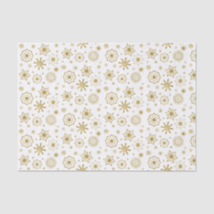 Gold Snowflake Ornament Holiday Tissue Paper
