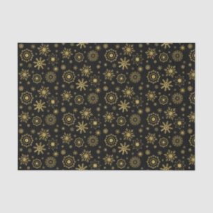 Gold Snowflake Ornament Holiday Tissue Paper
