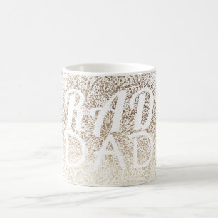 Gold SNOWFLAKE RAD DAD CHRISTMAS Coffee Mug