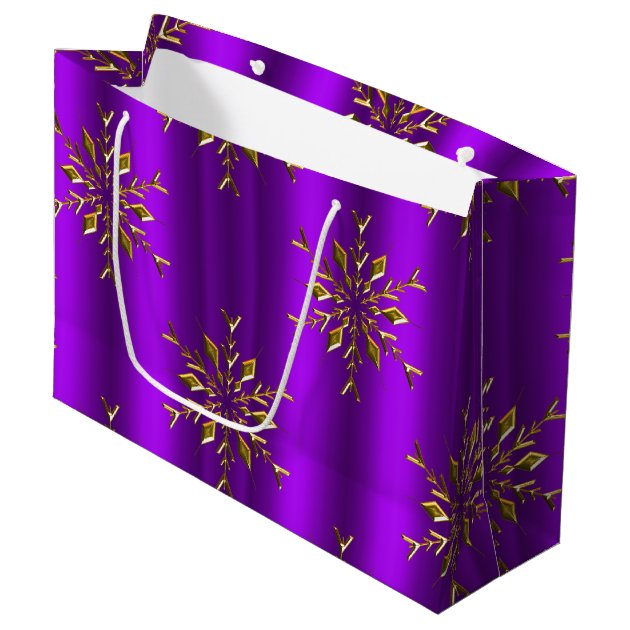 purple christmas gift bags