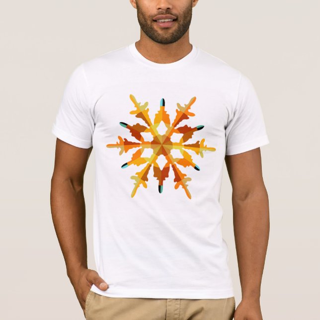 Gold Snowflake T-Shirt (Front)
