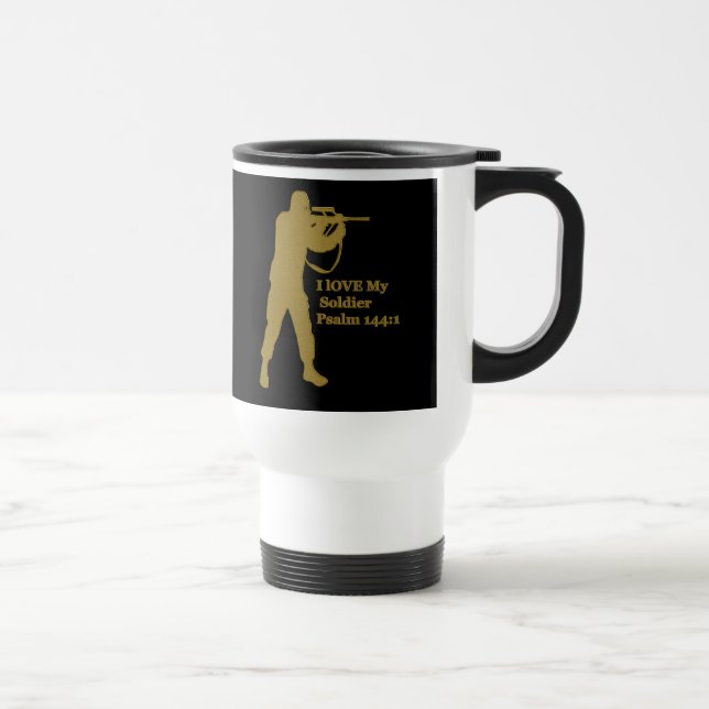 Gold solder sniper travel mug (Right)