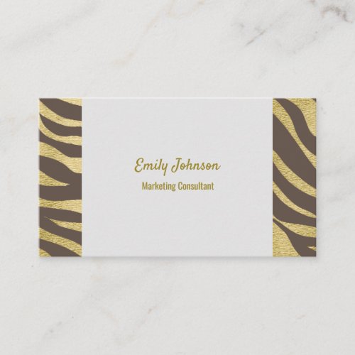 Gold Sophisticated Style Solutions Business Card