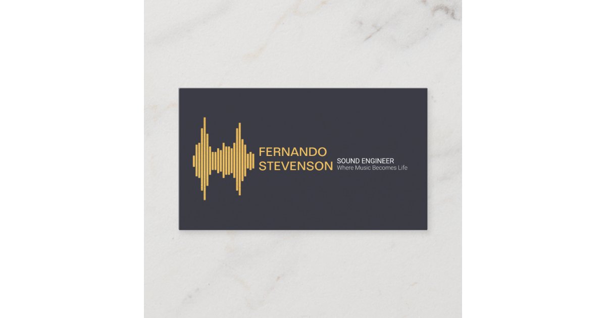 Gold Sound Wave Stylish Name Setting Business Card Zazzle Com Facebook users are searching for stylish facebook names for boys & girls on the internet. zazzle