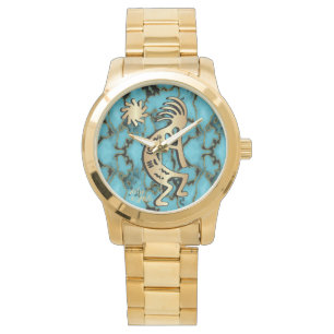 Gold Southwest Kokopelli Watch