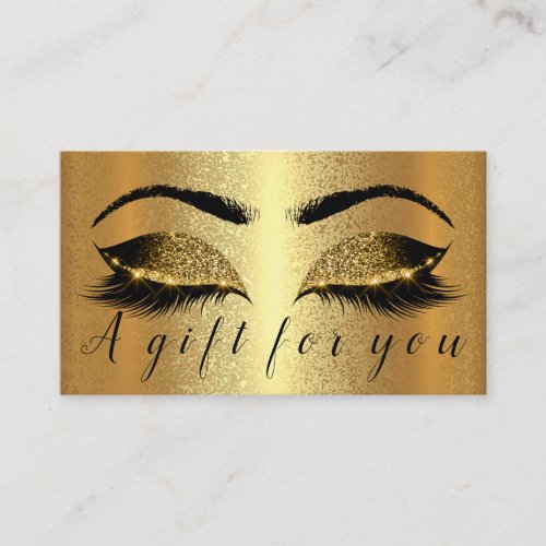 Gold Spark Gift Certificate Makeup artist Lashes