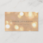 Gold Sparkle Bokeh Business Card at Zazzle