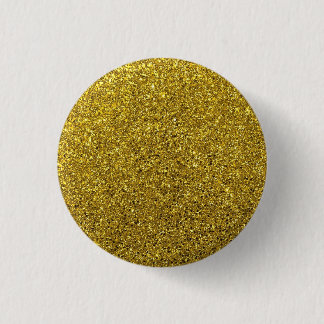 Gold Sparkle Glitter Button