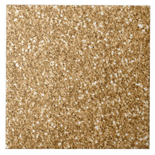 Gold Sparkle Glitter Ceramic Tile