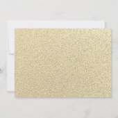 Gold Sparkle Glitter Dress Bridal Shower Invitation (Back)