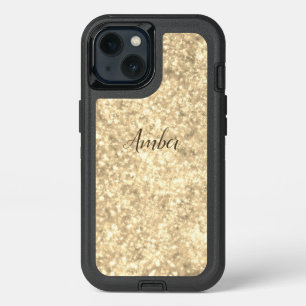 Gold Sparkle Glitter Elegant Personalized iPhone 13 Case