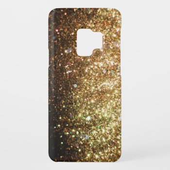 Gold Sparkle Glitter Samsung Galaxy Christmas Case-mate Samsung Galaxy S9 Case by ConstanceJudes at Zazzle