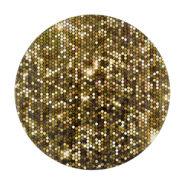 Gold sparkle: glittering background. cutting board (Front)