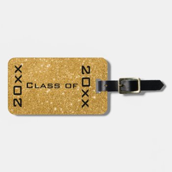 Gold Sparkle Graduation Class  Bag Tags by Rebecca_Reeder at Zazzle
