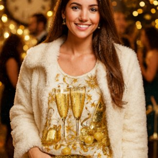 Gold Sparkle New Years Eve Women's Tank Top