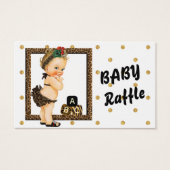 Gold Sparkle Polka Dot Diaper Raffle (Front)