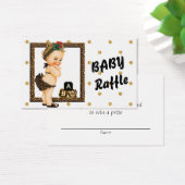 Gold Sparkle Polka Dot Diaper Raffle (Desk)