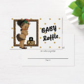 Gold Sparkle Polka Dot Diaper Raffle (Desk)