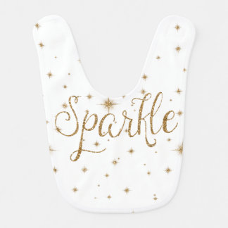 Gold Sparkles Bib