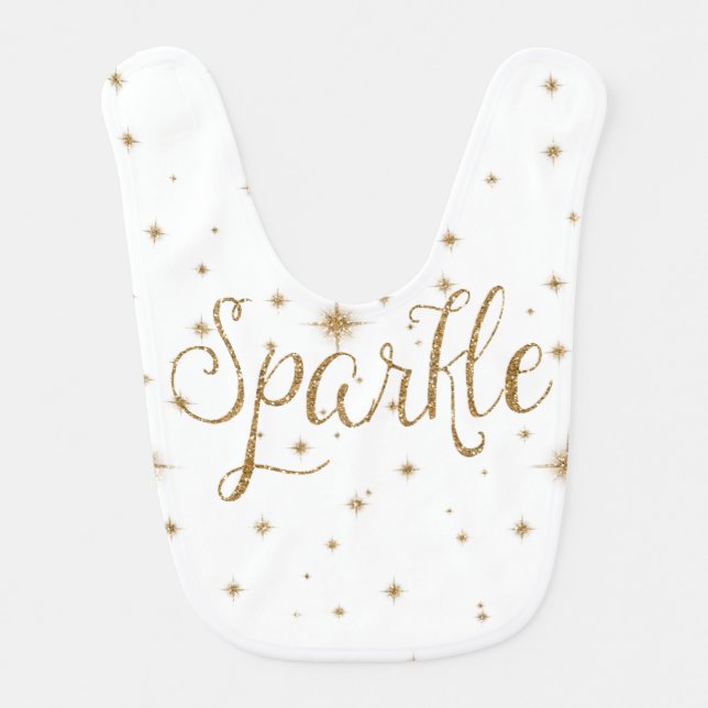 Gold Sparkles Bib (Front)