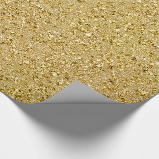 Gold Sparkles - Jeweled Gold Faux Glitter1 Wrapping Paper