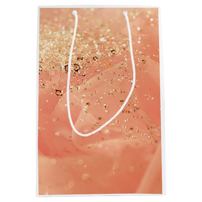 Gold Sparkles Medium Gift Bag (Front)