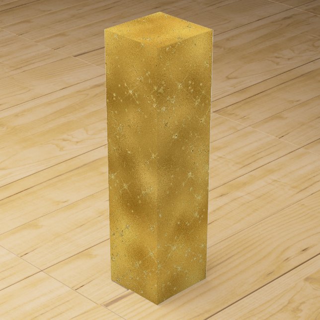 Gold Sparkles Wine Gift Box (Front)