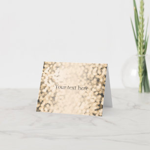 Gold Sparkling Glam ANY TEXT Birthday Card