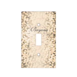 Gold Sparkling Glam Glamour Light Switch Cover