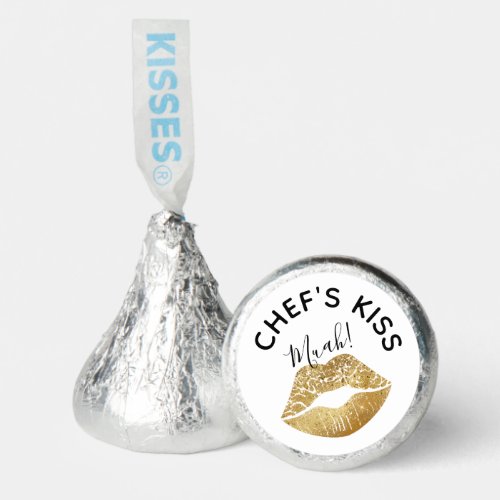 Gold Sparkling Lips Chefs Kiss Hershey Kisses Hersheys Kisses