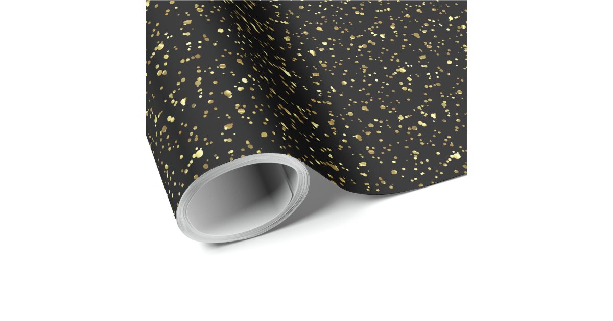 Gold Wrapping Paper - 25 Sq Ft, Sparkling Glitter Finish at