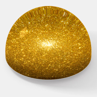 Gold Sparks Paperweight