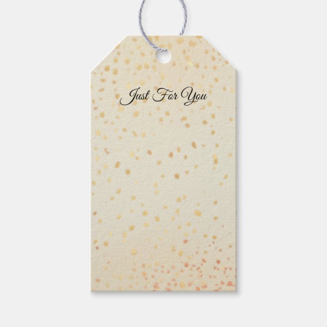 Gold Speckled Gift Tags (Front)
