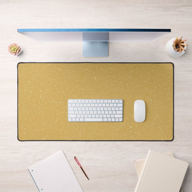 Gold Speckled Mouse Pad - Custom Large Desk Mat (Office 1)