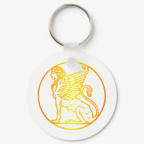 Gold Sphinx Keychain