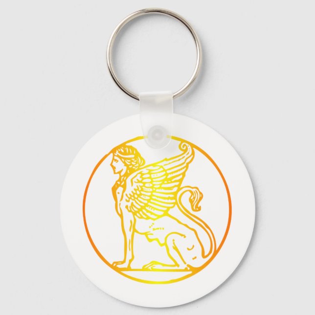 Gold Sphinx Keychain (Front)