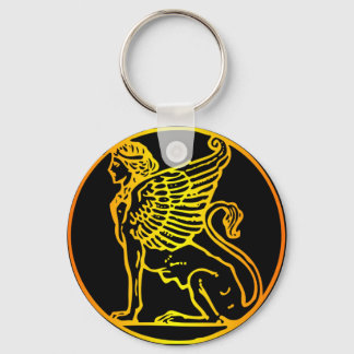 Gold Sphinx Keychain