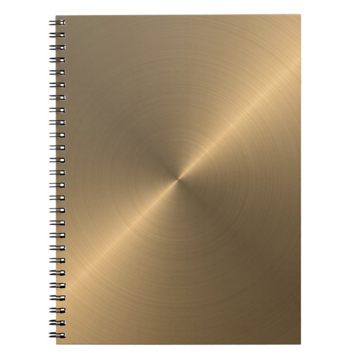 Gold Spiral Notebook Zazzle