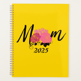 Gold spiral yellow notebook for mom