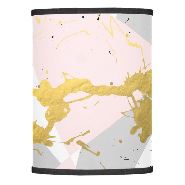 Gold Splatter Lamp Shade (Front)