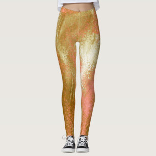 Gold Splattered Leggings