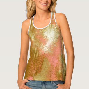 Gold Splattered  Tank Top