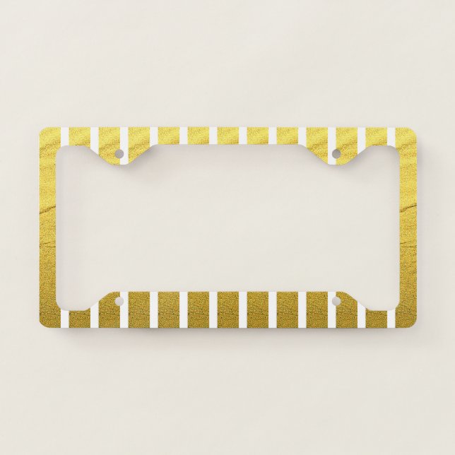 Gold Split license plate frame (Front)