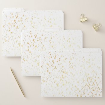 Gold Spots File Folder by coffeecatdesigns at Zazzle