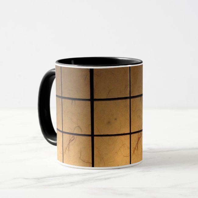 Gold Squares Pattern Mug