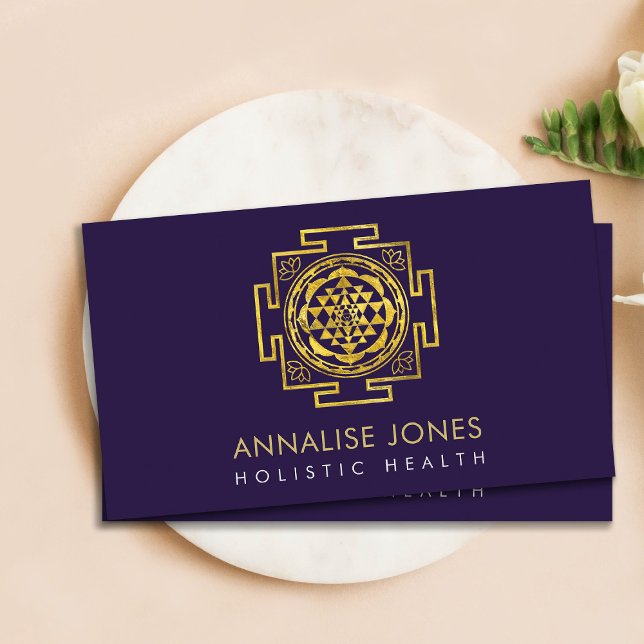 Gold Sri Yantra  / Sri Chakra Business Card (Creator Uploaded)