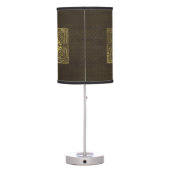 Gold Sri Yantra / Sri Chakra Table Lamp (Back)