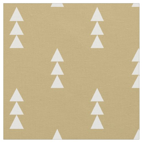 Gold Stacked Triangles Fabric